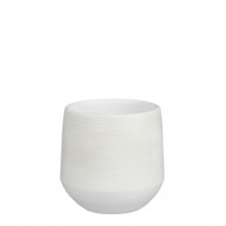 Cache-Pot Evora Rond Blanc...