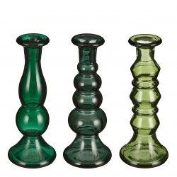 Bougeoir Eve Vert En Verre...
