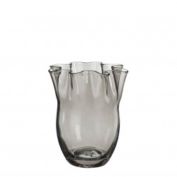 Vase Pollie Gris En Verre...