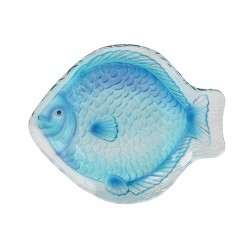 Assiette Poisson Bleu En...