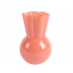 Vase Corolle Rose En Verre...