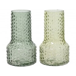 Vase Droit Bosselé En Verre...