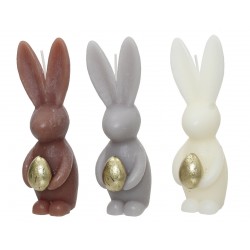 Bougie Lapin+Oeuf Pastel En...