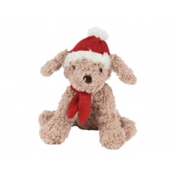 Peluche Chien Bonnet Brun...