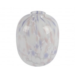 Vase Tacheté Blanc/Lilas En...