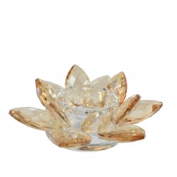 Bougeoir Fleur Brun En...