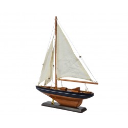 Bateau Sur Socle Blanc En...