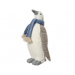 Pingouin Écharpe Crème/Bleu...