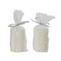 Bougie Pilier Diamant Blanc...