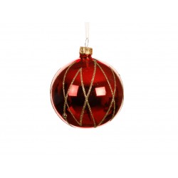 Boule Croisillon Rouge En...