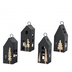 Photophore Maison Noir En...