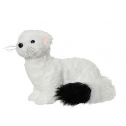 Peluche Hermine Blanc En...