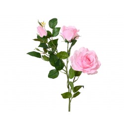 Tige De Rose+Bouton Rose En...