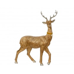 Cerf Collier Perle Or En...