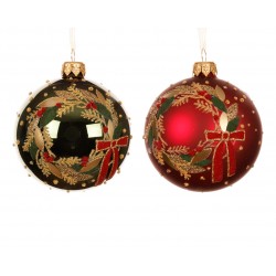 Boule Couronne Or/Rouge En...