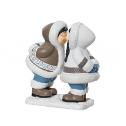 Enfant Esquimaux Sur Socle...