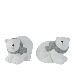 Ours Polaire Echarpe Blanc...