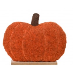 Citrouille Sur Socle Orange...