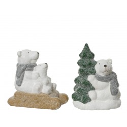 Ours Polaire Luge/Sapin...