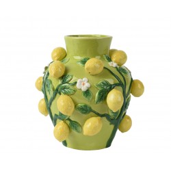 Vase Relief Citron Vert En...