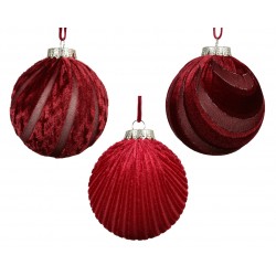Boule Velours Bordeaux En...