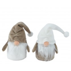 Gnome À Poser Marron/Blanc...