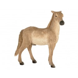 Cheval Beige En Polyester...