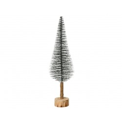 Mini-Arbre Brush Vert/Blanc...