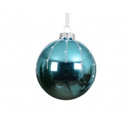 Boule Ligne/Pois Bleu En...