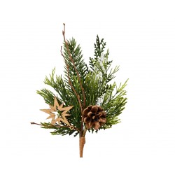 Tige Sapin + Étoile Vert En...