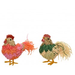 Coq Sur Pate En Corde De...