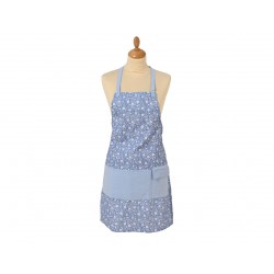 Tablier Fleurs De Delf Bleu...
