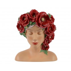 Cache-Pot Visage Coquelicot...