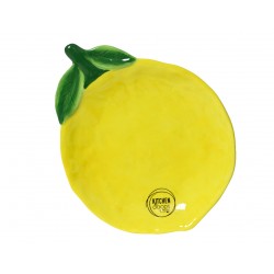 Assiette Citron Jaune En...