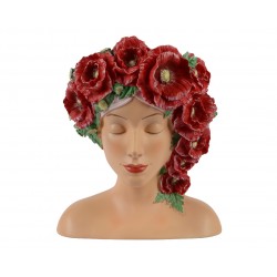 Cache-Pot Visage Coquelicot...