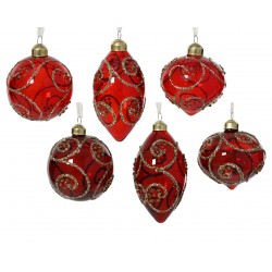 Boule Torsades Rouge En...