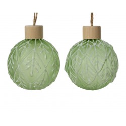 Boule Capuchon Bois Vert En...