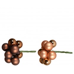 Grappe De Mini Boules Brun...