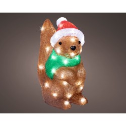 Écureuil Led Marron/Blanc...