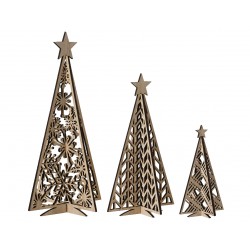 Set De 3 Sapin Découpé...