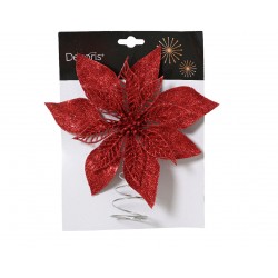 Cimier Poinsettia Rouge En...