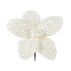 Poinsettia Sequin Sur Clip...
