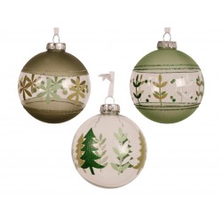 Boule Feuille Vert/Beige En...