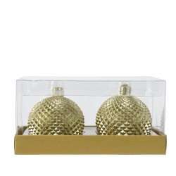 Bougie Boule Diamant X2 Or...