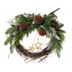 Couronne Sapin/Osier Vert...