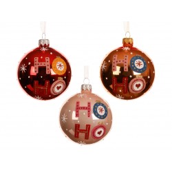Boule Ho Ho Ho En Verre Ø8...