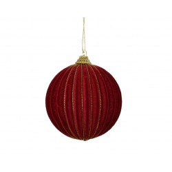 Boule Velours Bordeaux En...