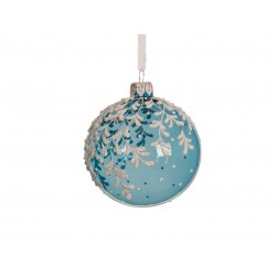 Boule Feuilles En Haut Bleu...