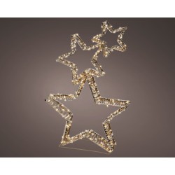 Étoile X3 Led Or/Blanc...