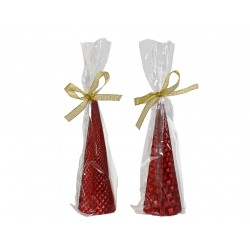 Bougie Cone Diamant Rouge...
